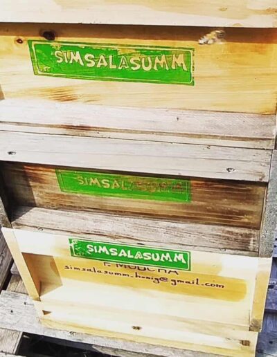Simsalasumm Honig: Ein eigener Stempel mit Linoleumdruck erstellt